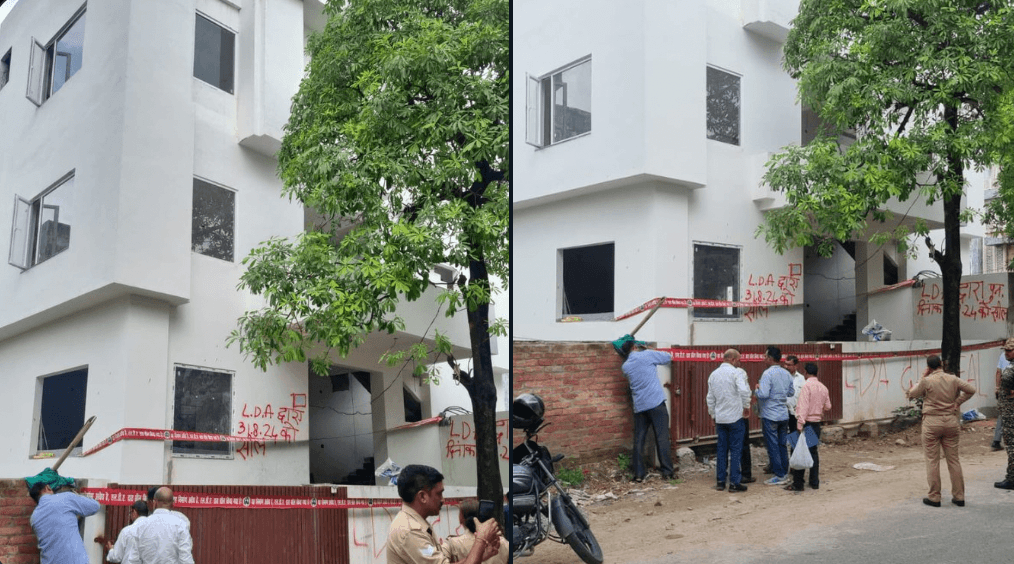 Illegal construction sealed in Lucknow: Construction was being done secretly, map was not even passed